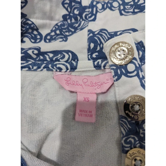 Lilly Pulitzer Captain Popover Pack Your Trunk Size Extra Small Elephants - Picture 5 of 10